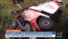 Nueve personas fallecieron y 12 resultaron heridas en el volcamiento de un bus en Chimborazo. El exceso de velocidad sería la causa del siniestro.

Un reportaje de Mercedes Chávez