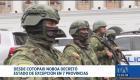 En siete provincias del país se decretó estado de excepción, entre ellas Cotopaxi, sede temporal del Gobierno Nacional.

Un reportaje de Brigette Mancheno