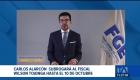 Carlos Leonardo Alarcón estará al frente de la Fiscalía General del Estado hasta el próximo 10 de octubre, fecha en la que el fiscal Wilson Toainga regresará al país tras asistir a un evento en Brasil. 

Un reportaje de Carlos Sacoto
