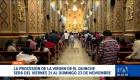 La tradicional procesión de la Virgen de El Quinche se realizará el viernes 21, sábado 22 y domingo 23 de noviembre. Este cronograma se ajustó debido a la jornada electoral del 16 de noviembre del 2025.

Un reportaje de Juan Miguel Rodríguez