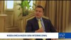 El presidente Daniel Noboa emprende esta tarde una nueva gira internacional por Emiratos Árabes Unidos, Noruega y España. La canciller Gabriela Sommerfeld detalló que la agenda busca concretar proyectos de inversión.

Un reportaje de Belén Merizalde