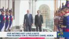 La mañana de este martes 23 de diciembre llegó el presidente electo de Chile, José Antonio Kast, para reunirse con Daniel Noboa en el Palacio de Carondelet, en Quito.

Un reportaje de María Fernanda Utreras