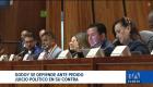 El titular de la Judicatura se pronunció brevemente sobre los señalamientos en su contra en medio del juicio político.