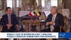En el marco de la investidura presidencial en Chile, ambos mandatarios mantuvieron una reunión bilateral para tratar temas de seguridad y movilidad humana regional. Un reportaje de María Gracia Chacón
