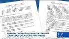 El informe para segundo debate incluye la incorporación de policías y militares en servicio pasivo al cuerpo de agentes penitenciarios para reforzar la seguridad. Un reportaje de Belén Merizalde