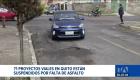 El desabastecimiento de asfalto desde la Refinería de Esmeraldas frena los trabajos en Quito. El Municipio espera retomar las obras este fin de semana. Un reportaje de Stephany Paz