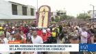 El evento religioso contó con un despliegue de seguridad policial y militar; el Cardenal, Luis Cabrera, lideró el recorrido en medio de actos de penitencia. Un reportaje de Ricardo Cruzatty