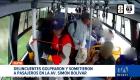 Un bus de transporte público fue interceptado por sujetos armados  en la Simón Bolívar en Quito. Transportistas exigen operativos permanentes. Un reportaje de Gustavo Jaramillo