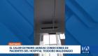 El calor extremo complica la atención médica en el hospital Teodoro Maldonado Carbo, áreas críticas continúan sin aire acondicionado. Un reportaje de Camila Guevara