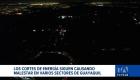 Sectores de Guayaquil, Daule y Manta reportan interrupciones del servicio este lunes; la crisis energética se extiende a otras provincias tras un fin de semana de suspensiones.