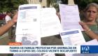 Padres de familia se tomaron los exteriores del colegio Vicente Rocafuerte para exigir transparencia en asignación de cupos. Un reportaje de Ever Moreira
