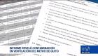 El consorcio fabricante de los trenes advierte que el sistema de aire está afectado por gases externos.  Un reportaje de Brigette Mancheno