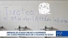 La alerta se encendió en dos planteles educativos luego de que aparecieran mensajes intimidatorios en las paredes de los baños.  Un reportaje de Iván Rodríguez