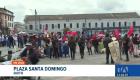 Colectivos se movilizaron por las calles de Quito para conmemorar el Día Internacional de los Trabajadores. Piden respeto a sus derechos y seguridad social. Un reportaje de Fausto Yépez