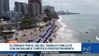 Con una de las tasas de ocupación hotelera más altas de la región, la ciudad de Manta inicia la jornada de retorno de los turistas. Un reportaje de Daniel Moreira