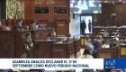 La iniciativa plantea conmemorar el "Día del Ecuador" en honor a la firma de la primera Constitución de la República; la propuesta es impulsada por dos legisladores de la bancada de gobierno.