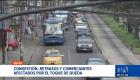La restricción de movilidad forzó la ciudadanía a reorganizar sus actividades. La congestión y retrasos se reportaron en varios puntos de la ciudad. Un reportaje de Brigette Mancheno