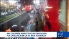 El conductor perdió el control de su moto en la Av. Real Audiencia y fue arrollado por un camión que circulaba por la zona. Un reportaje de Pablo Guerra