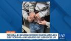 Un hombre proveniente de Estados Unidos fue interceptado por autoridades aduaneras por contrabando con artículos electrónicos. Un reportaje de Jazmín Solís