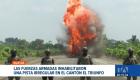 En un nuevo golpe a las estructuras del narcotráfico, las Fuerzas Armadas destruyeron un espacio de aterrizaje irregular en Guayas. Un reportaje de Paula Kuhn