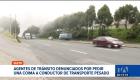 Dos uniformados fueron señalados de pedir coimas a un conductor de transporte pesado en Quito.  Un reportaje de Stephanie Paz