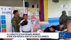 Más de 500 habitantes de comunidades de Sucumbios se beneficiaron de una jornada de atención médica gratuita del ejército ecuatoriano. Un reportaje de Jario Jácome