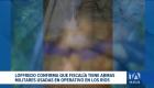 El Ministro de Defensa confirmó que las armas utilizadas para abatir a tres miembros de una facción delictiva ya están bajo custodia judicial. Un reportaje de Carlos Sacoto