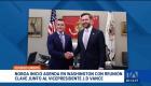 Daniel Noboa cumplió una cita con el vicepresidente de Estados Unidos; para este jueves, su agenda incluye un encuentro con el presidente de la OEA.