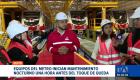 Para no afectar la operación comercial del Metro de Quito, los equipos técnicos aprovechan la madrugada para realizar los mantenimientos. Un reportaje de Nathalie Jiménez