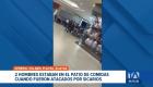 Sicarios irrumpieron en el patio de comidas de un establecimiento comercial y descargaron más de 20 disparos contra un grupo de personas. Un reportaje de Camila Guevara