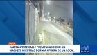 Atacan con un machete a un habitante de calle mientras dormía en El Inca. Moradores como comerciantes expresan su consternación. Un reportaje de Gustavo Jaramillo