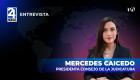 "He recibido amenazas de muerte y no tengo miedo; es un riesgo de administrar justicia" comentó Mercedes Caicedo, presidenta del Consejo de la Judicatura, sobre amenazas en su contra desde que asumió el cargo.