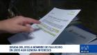 Familiares de persona fallecida denuncian que el IESS sigue generando intereses de una deuda. Analistas señalan fallas en el cruce de datos.  Un reportaje de Brigette Mancheno