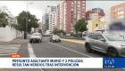 Un asalto en una farmacia desencadenó una persecución policial la madrugada del sábado. Se neutralizó a uno de los atacantes. Un reportaje de Ismenia Solórzano