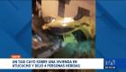 El accidente se originó cuando el taxi pierde pista ya que su conductor se encontraba en estado etílico. Dejó un saldo de cuatro personas heridas. Un reportaje de Brigette Mancheno
