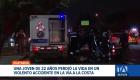 Una trágica jornada vial se vivió en Guayaquil tras registrarse decenas de accidentes. El caso de mayor gravedad cobró la vida de una mujer de 22 años. Un reportaje de Camila Guevara