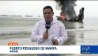 La emergencia movilizó a decenas de unidades de rescate y dejó cuantiosas pérdidas materiales en el sector pesquero.