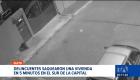 Delincuente robaron una vivienda en el sector de Santospamba aprovechando la ausencia de sus propietarios. Las pérdidas superan los USD 7 mil. Un reportaje de Gustavo Jaramillo
