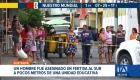 Un presunto delincuente terminó asesinando a otro sujeto que intentó asaltarlo. El hecho se registró a escasos metros de una institución educativa. Un reportaje de Ever Moreira