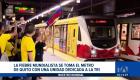 La fiebre mundialista llega al sistema de transporte, decorando uno de sus trenes desde este viernes. Un reportaje de Ismenia Solórzano