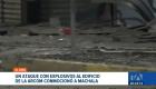 Un atentado contra el edificio de la Arcom causó destrozos en la fachada, ventanales de la entidad comercial y viviendas aledañas. Un reportaje de Paula Kuhn