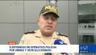 Agentes policiales neutralizaron a un grupo de ciudadanos en actitud sospechosa. Durante las requisas se decomisaron cuatro armas de fuego. Un reportaje de Nathalie Jiménez