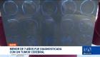 Los familiares de una niña de 7 años, diagnosticada con tumor cerebral, piden las autoridades el traslado y derivación urgente a Solca. Un reportaje de Nathalie Jiménez