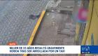 Un accidente causa indignación en el sector de San Juan. Un taxi perdió el control y arrolló a una persona en la vereda. El conductor huyó del lugar. Un reportaje de Gustavo Jaramillo