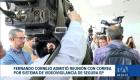El exfuncionario compareció en una acalorada sesión legislativa donde admitió una reunión con el expresidente Correa sobre las cámaras. Un reportaje de Karen Haro
