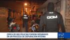 El ministro Reimberg informó que alrededor de 600 uniformados han sido separados de las filas policiales en un proceso de depuración interna. Un reportaje de Karen Haro