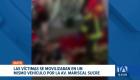 El percance vial más grave ocurrió en el sector de El Condado, dejando tres personas fallecidas y nueve heridas en un solo vehículo. Un reportaje de Ismenia Solórzano