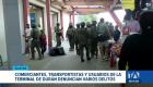 Personal militar desplegó un operativo en el Terminal Terrestre de Durán tras denuncias de distribución de sustancias ilícitas dentro de buses interprovinciales. Un reportaje de Jazmín Solís