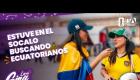Ayer jugó Ecuador y Gina se fue con una misión clarísima: encontrar ecuatorianos en Ciudad de México para vivir juntos la previa del partido 