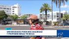 Universidades solicitan articulación urgente con la Policía Nacional y el Municipio para reforzar el control en el espacio público y garantizar seguridad. Un reportaje de Nathalie Jiménez
